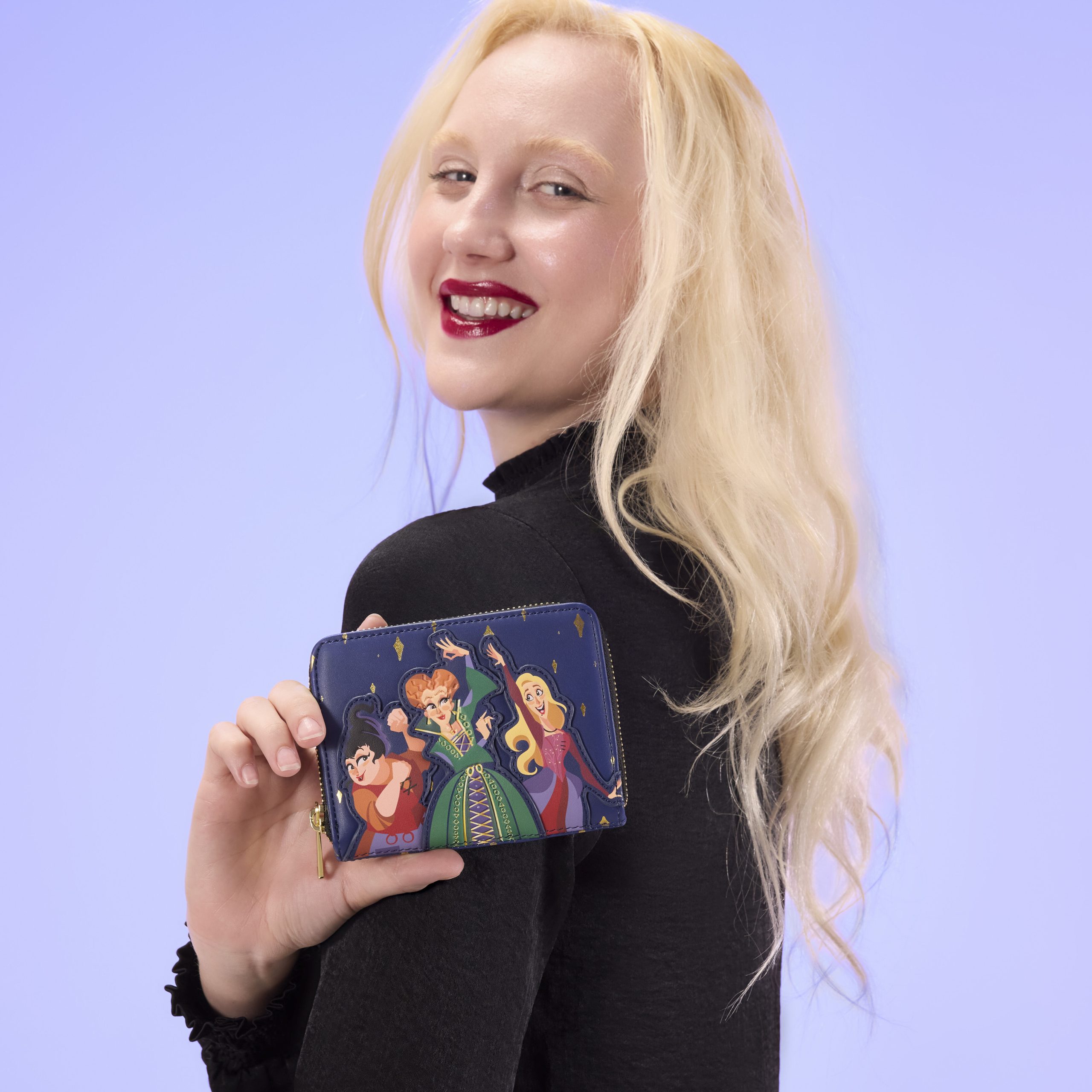 Hocus Pocus Sanderson Sisters Night Sky Zip Around Wallet - Image 8