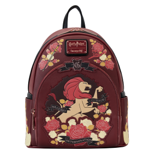 Harry Potter Gryffindor House Floral Tattoo Mini Backpack