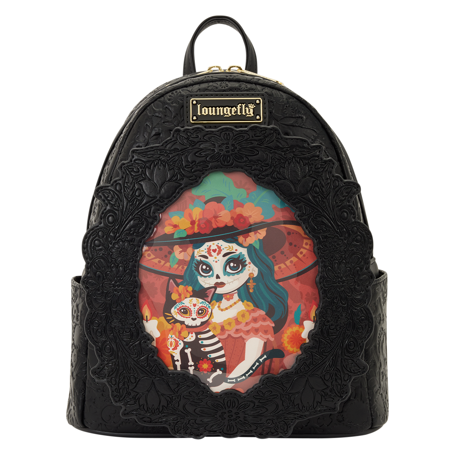 Loungefly Día de los Muertos La Catrina Photo Insert Mini Backpack - Image 8