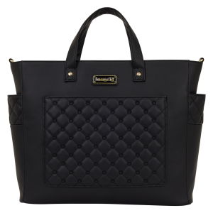 Loungefly The Mo Black Convertible Backpack & Tote Crossbody Pin Trader Bag