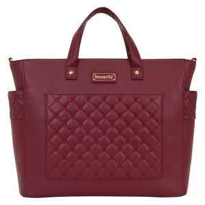 Loungefly The Mo Red Convertible Backpack & Tote Crossbody Pin Trader Bag