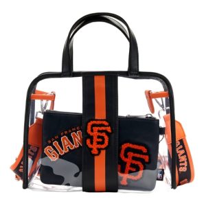 MLB SF Giants Clear Tote Crossbody Stadium Bag with Pouch 