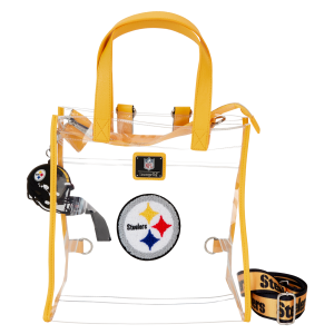 NFL Pittsburgh Steelers Clear Convertible Backpack & Tote Crossbody Stadium Bag