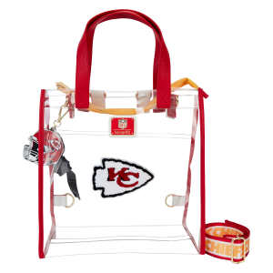 NFL Kansas City Chiefs Clear Convertible Backpack & Tote Crossbody Stadium Bag