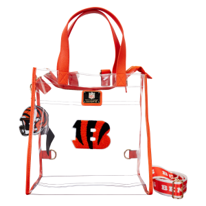 NFL Cincinnati Bengals Clear Convertible Backpack & Tote Crossbody Stadium Bag