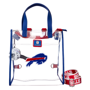 NFL Buffalo Bills Clear Convertible Backpack & Tote Crossbody Stadium Bag
