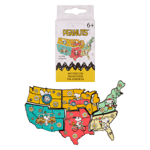 Peanuts Snoopy Road Trip Map Mystery Box Pin
