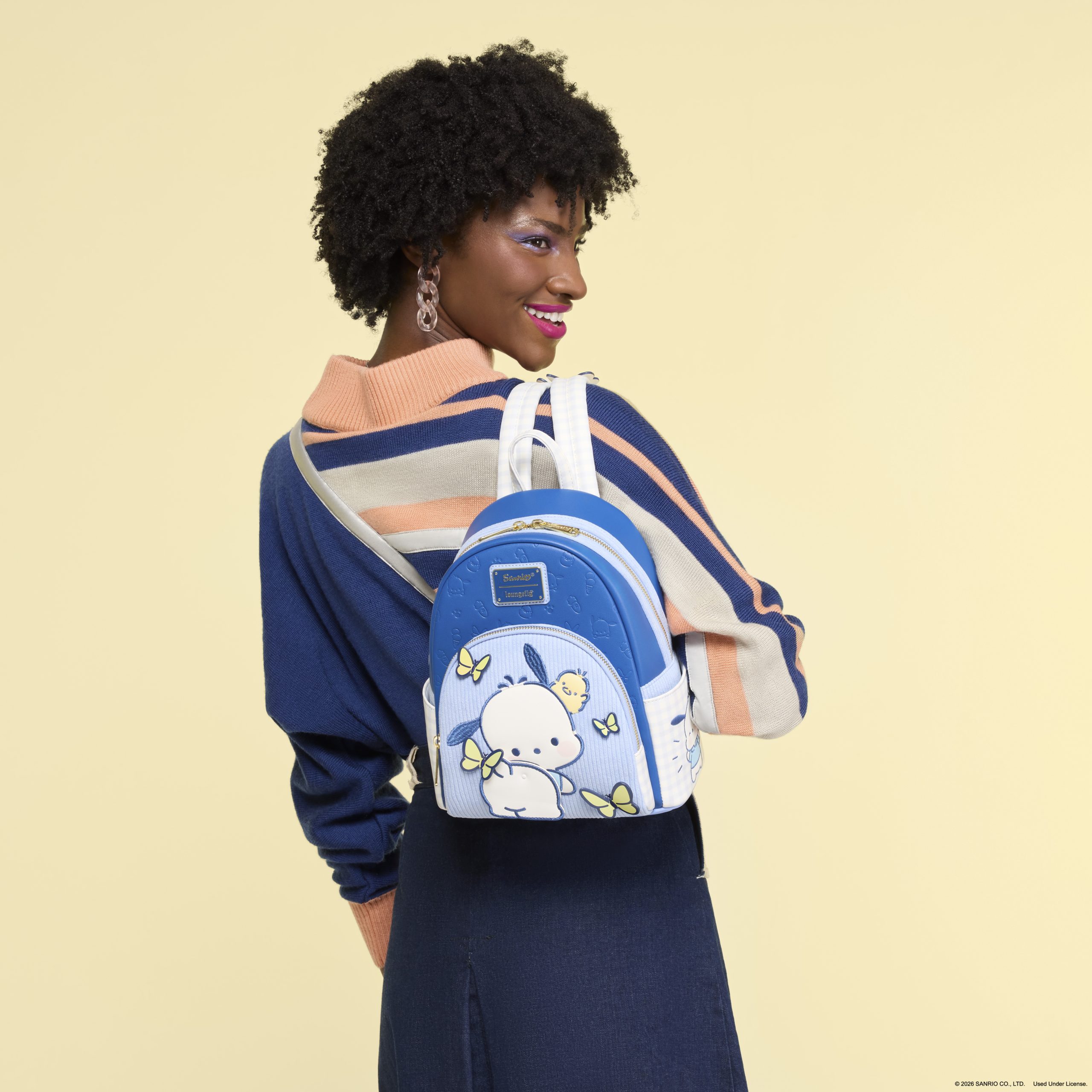 Sanrio Pochacco Gingham Mini Backpack - Image 2