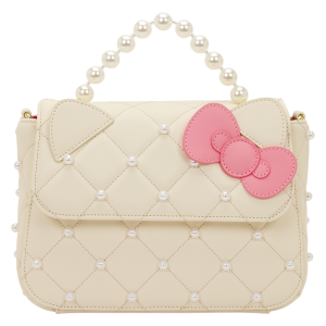 Sanrio Hello Kitty Exclusive Quilted Pearl Handle Crossbody Bag