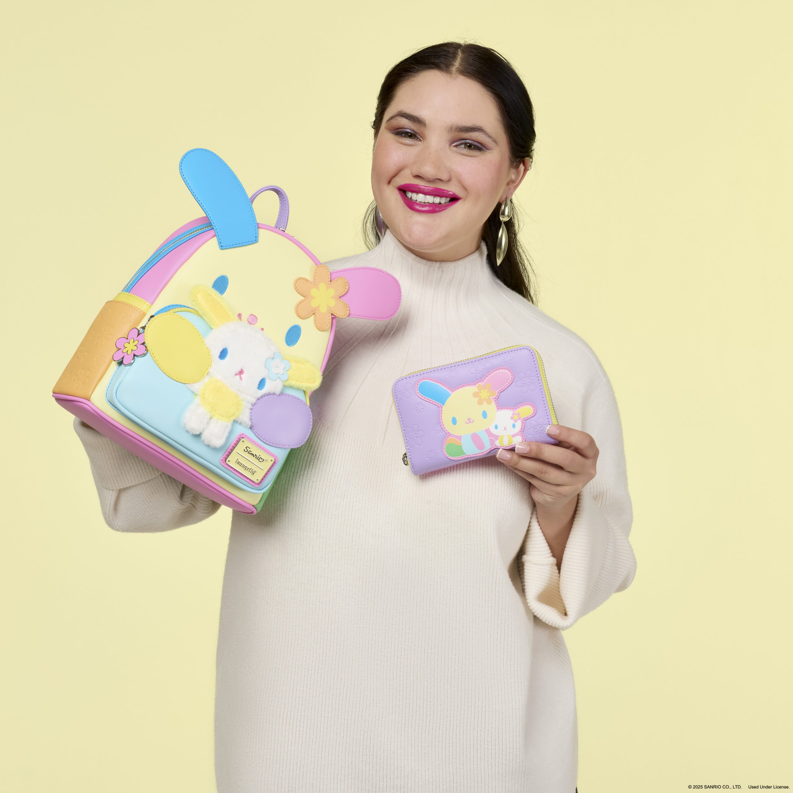 Sanrio Exclusive U*SA*HA*NA Color Block Zip Around Wallet - Image 3