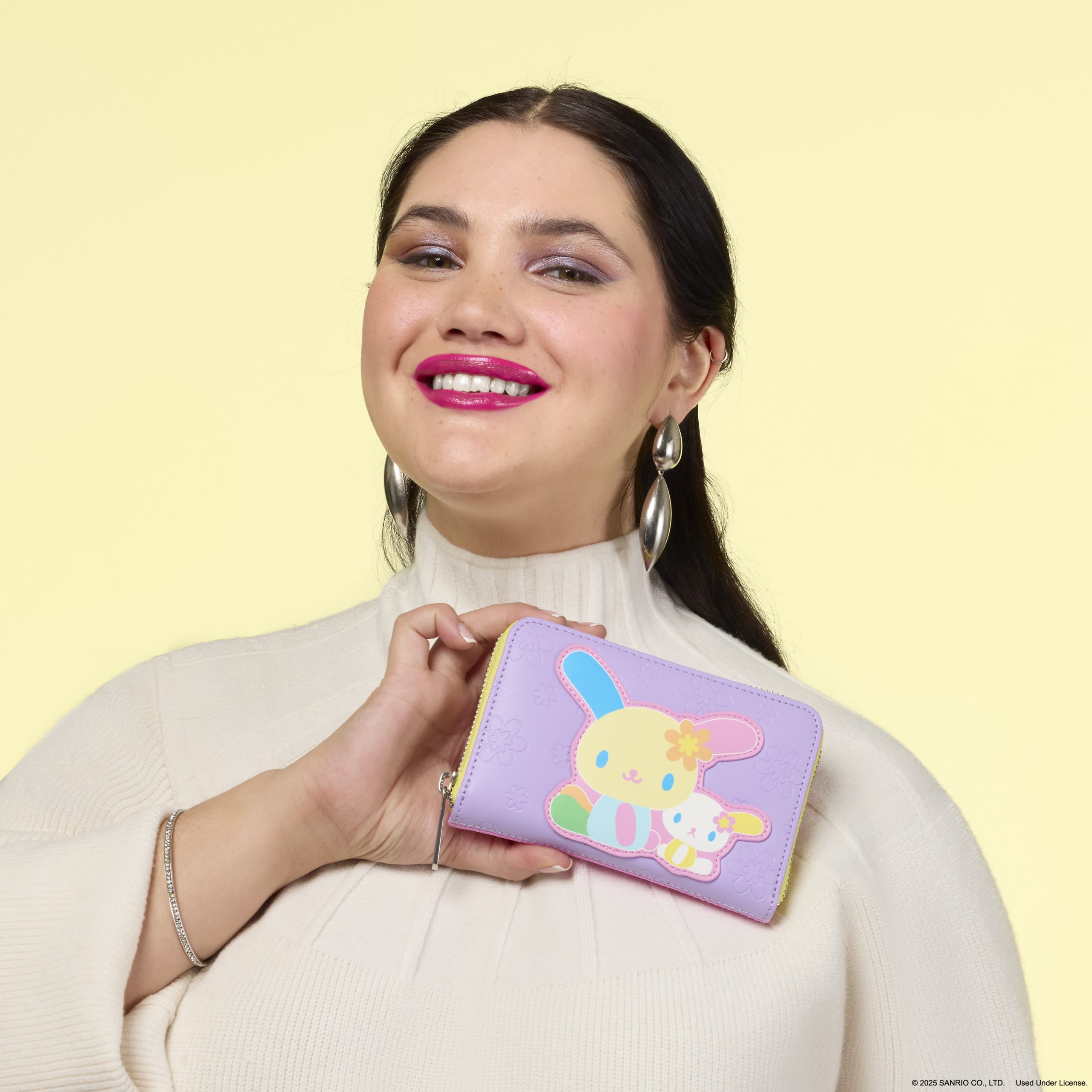 Sanrio Exclusive U*SA*HA*NA Color Block Zip Around Wallet - Image 2