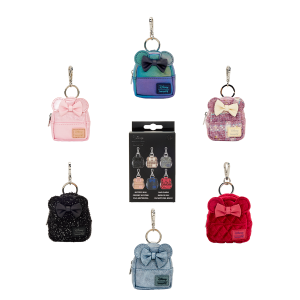 Minnie Mouse Glitter Mystery Mini Backpack Keychain Charm