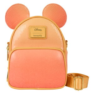 Mickey Mouse Glitter Sequin Convertible Mini Backpack & Crossbody Bag