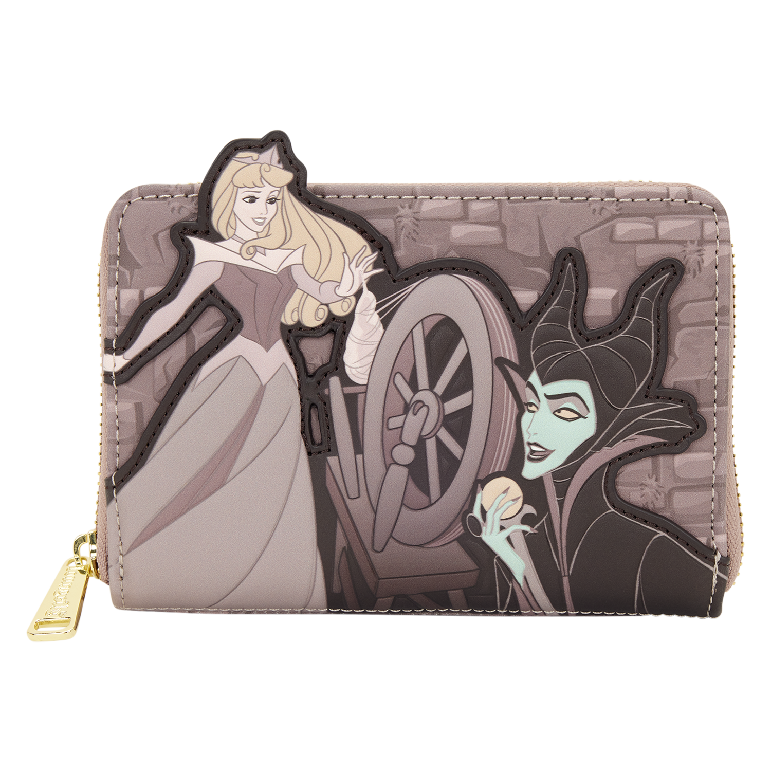 Sleeping Beauty & Maleficent Spinning Wheel Zip Around Wallet - Image 7