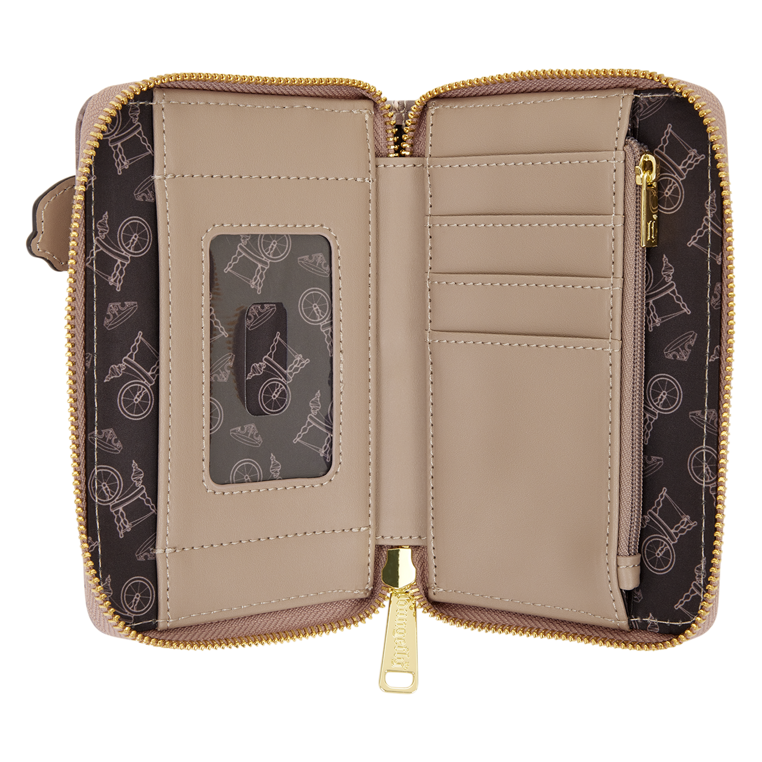 Sleeping Beauty & Maleficent Spinning Wheel Zip Around Wallet - Image 4