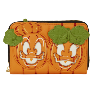Donald & Daisy Jack-o'-Lantern Exclusive Glow Zip Around Wallet
