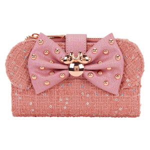 Minnie Mouse Exclusive Glitter Tweed Flap Wallet