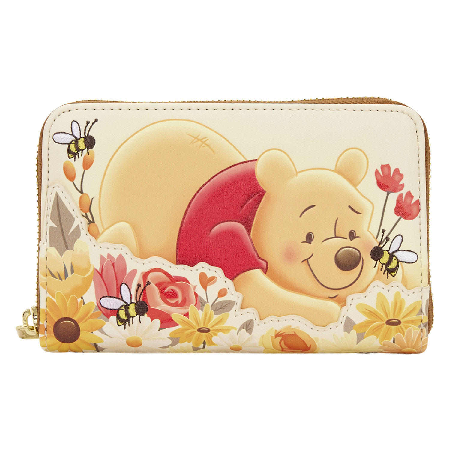 Winnie the Pooh Bees & Flowers Zip Around Wallet