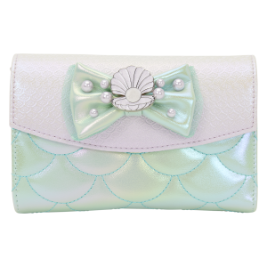 The Little Mermaid Iridescent Pearl Flap Wallet