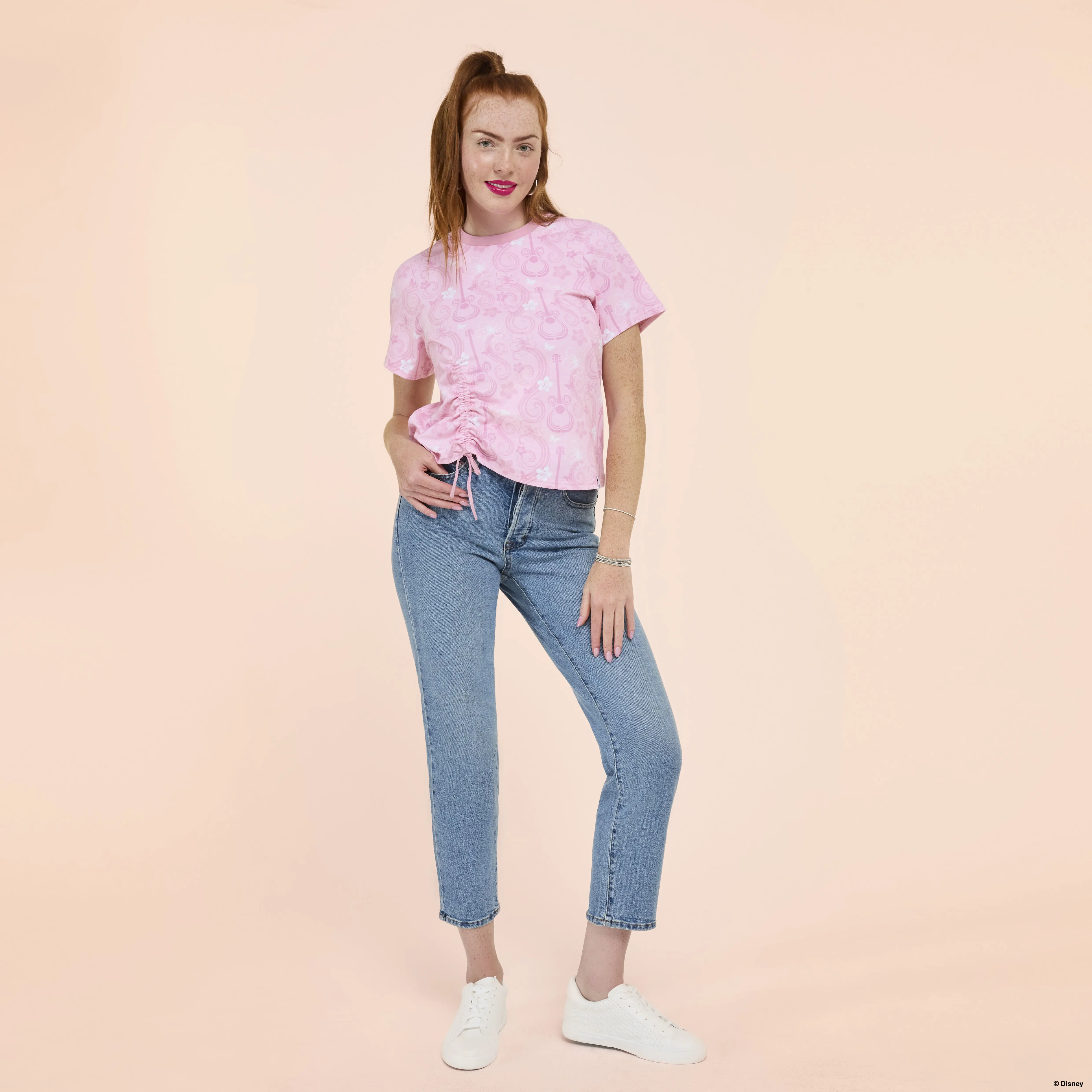 Hannah Montana Drawstring Hem All-Over Print Unisex Tee - Image 2