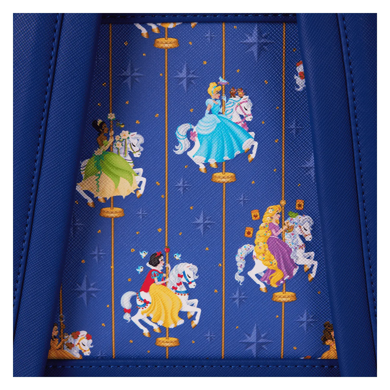Disney Princess Carousel All-Over Print Drawstring Mini Backpack - Image 6