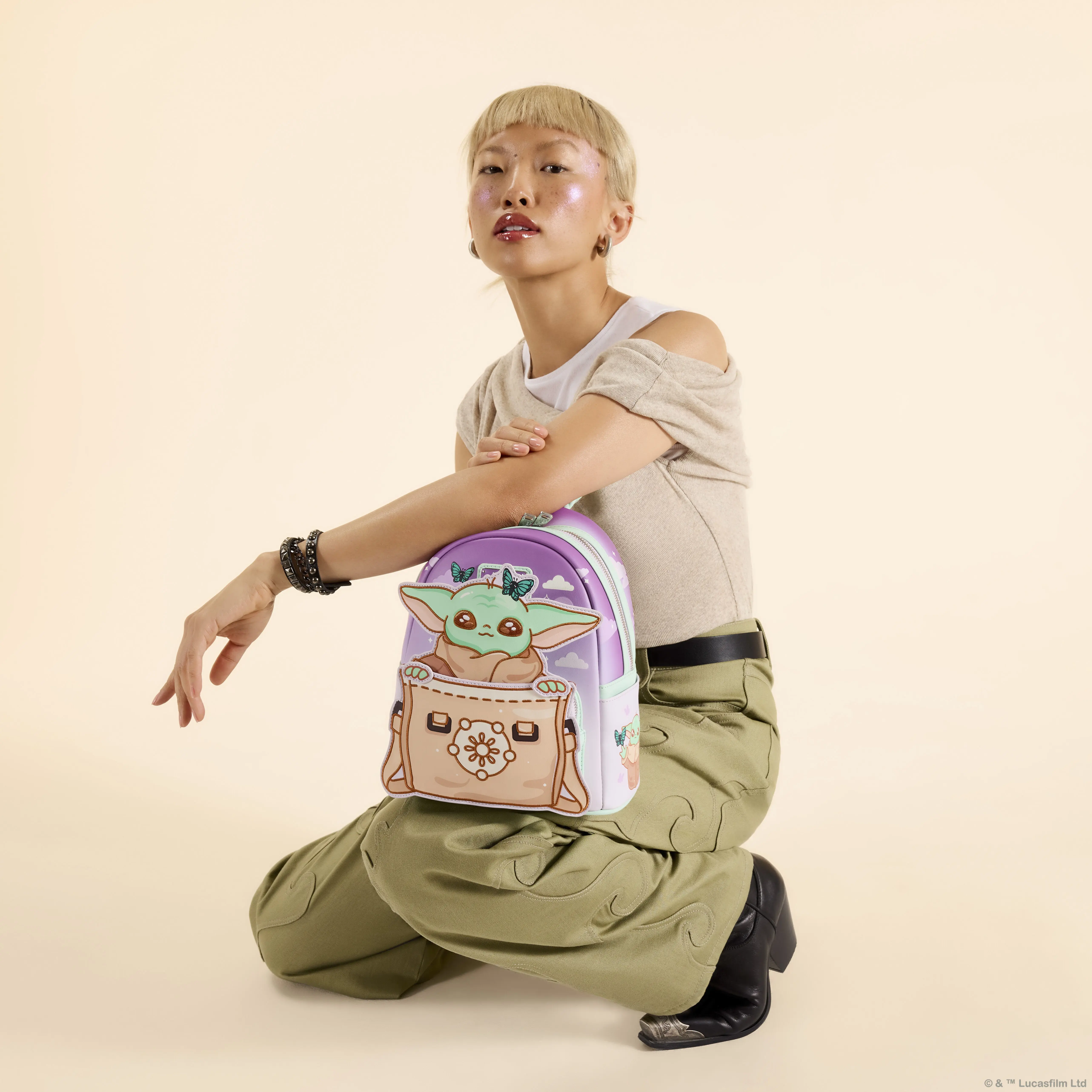 The Mandalorian Grogu Butterfly Mini Backpack - Image 3