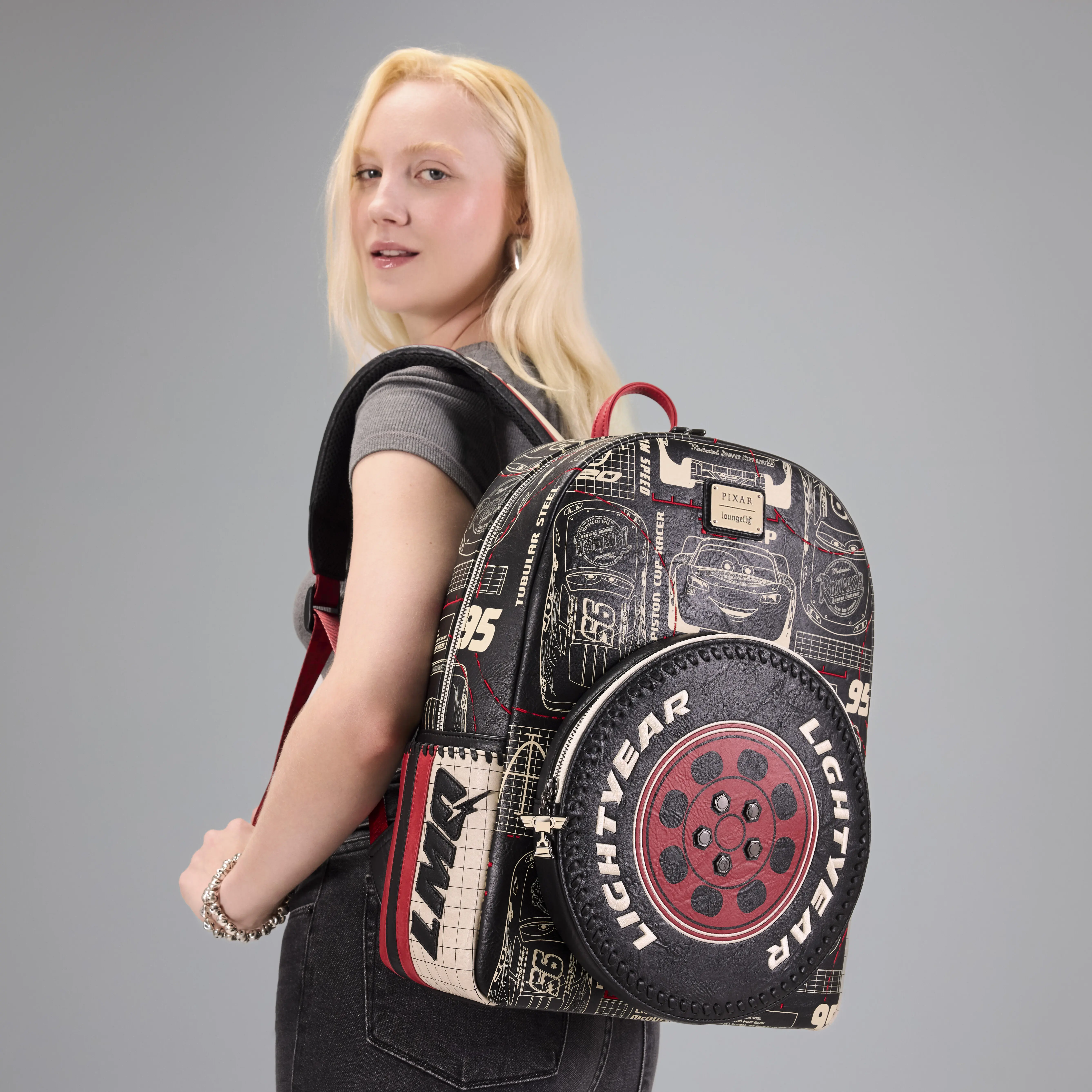 Cars Lightning McQueen Full-Size Backpack - Image 2